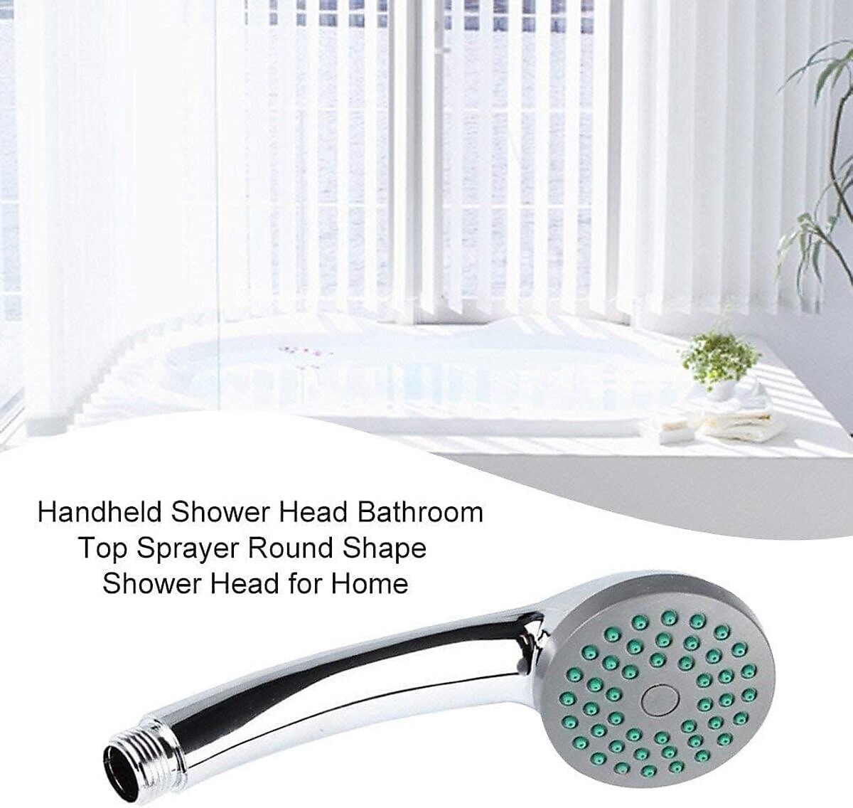 New 1 Function Bathroom Shower Head Chrome Spray Hose Abs Universal Jet Bath
