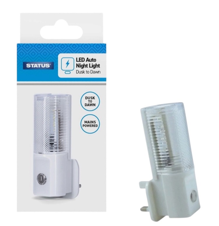 LED NIGHT LIGHT SLIGHT ENERGY SAVING LED DUSK TO DAWN SENSOR STATUS