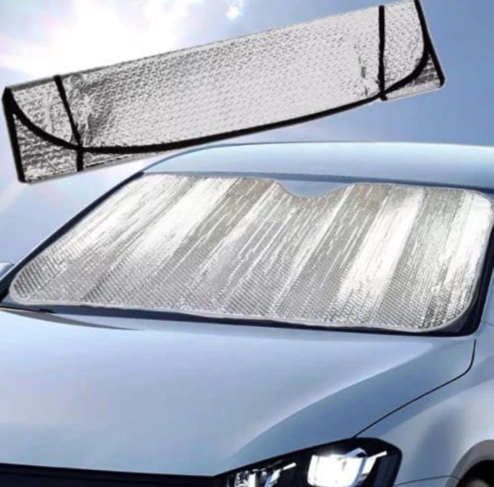 SNOW SHADE CAR WINDSHIELD COVER WINTER ICE FOIL WINDSCREEN SUN PROTECTOR NEW